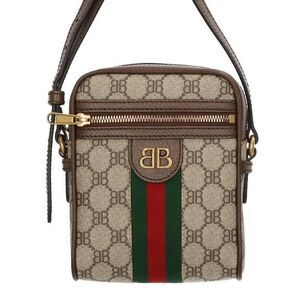 Balenciaga Gucci Zip Bag Hacker Canvas Jacquard Shoulder Bag